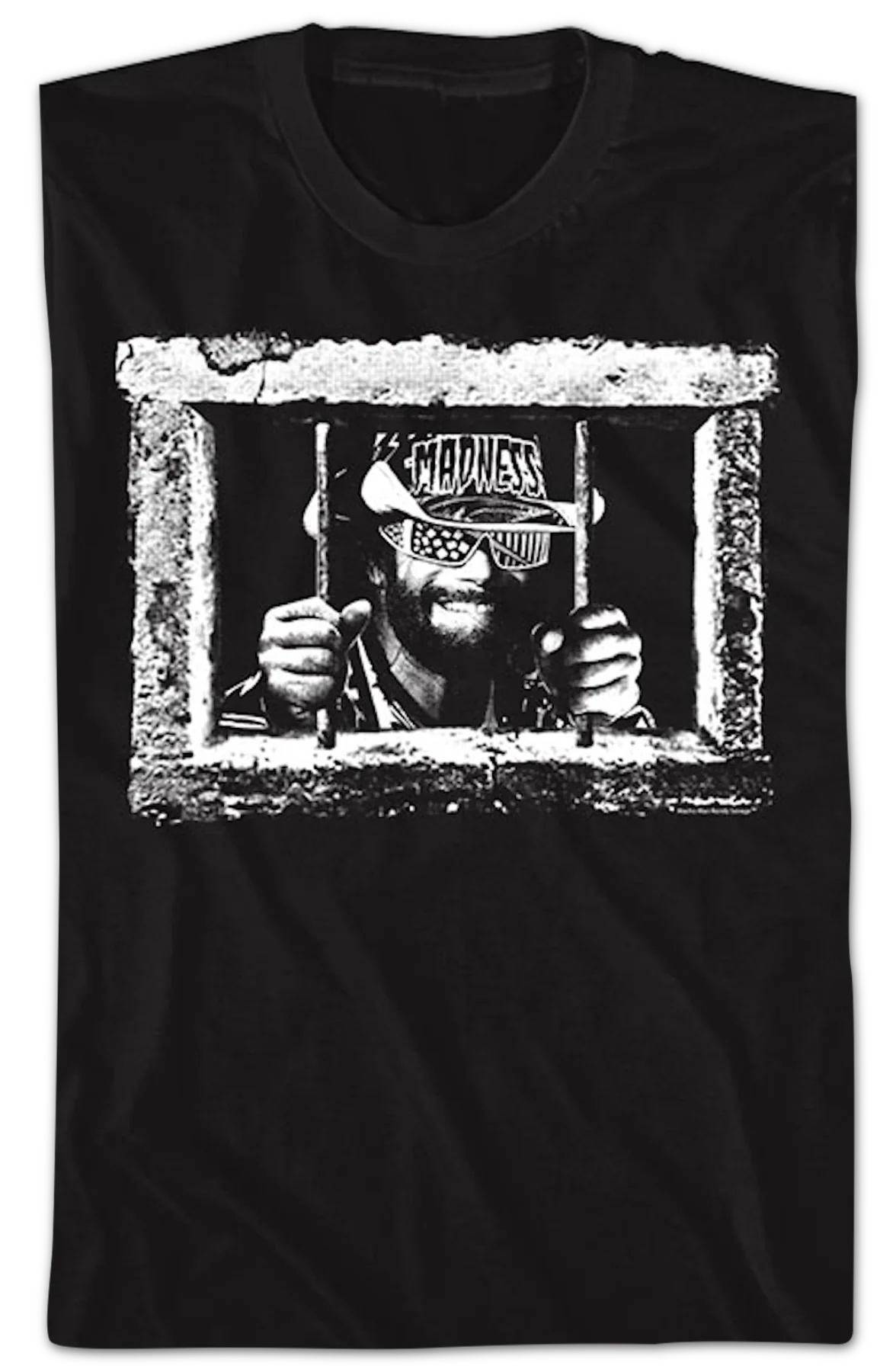Front & Back Caged Madness Macho Man Randy Savage T-Shirt - Image 2