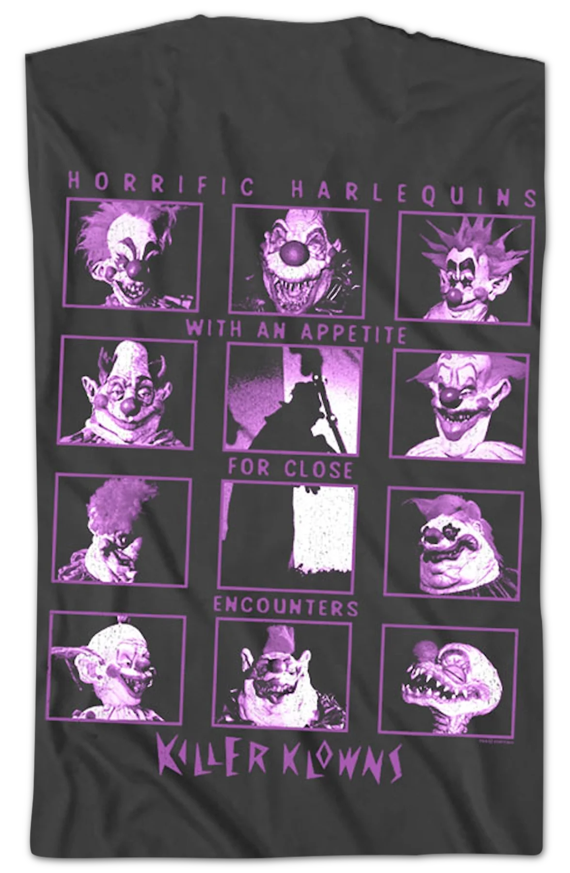 Front & Back Close Encounters Killer Klowns From Outer Space T-Shirt - Image 2