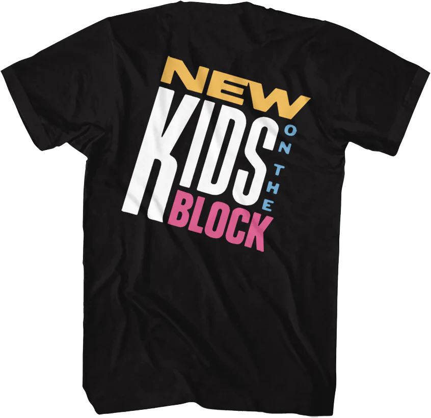 Front & Back Debut Album New Kids On The Block T-Shirt - Image 3