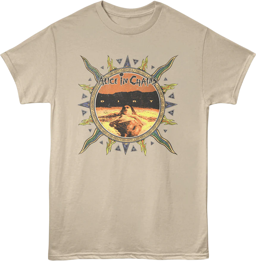 Front & Back Dirt Sun Photo Alice In Chains T-Shirt