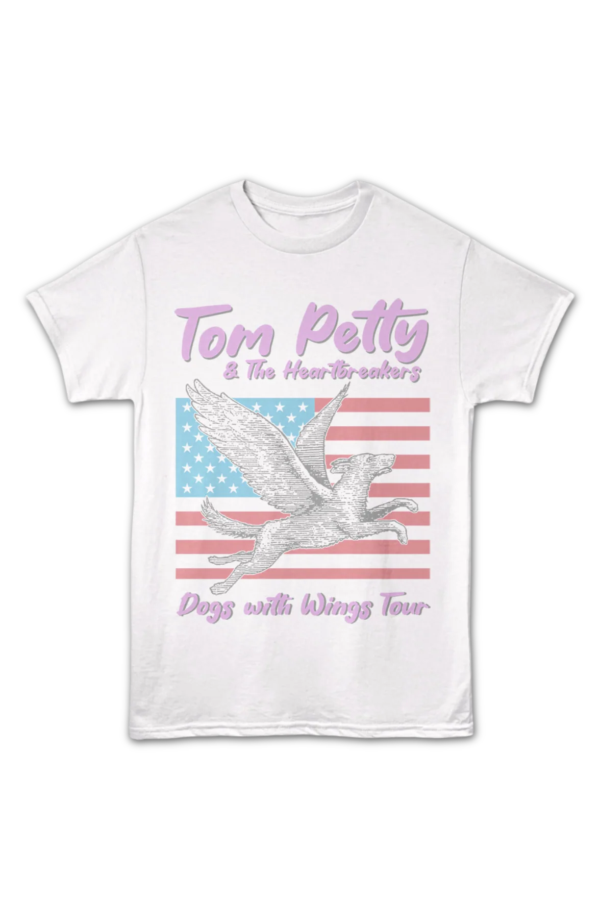 Front & Back Dogs With Wings Tour Tom Petty T-Shirt - Image 2