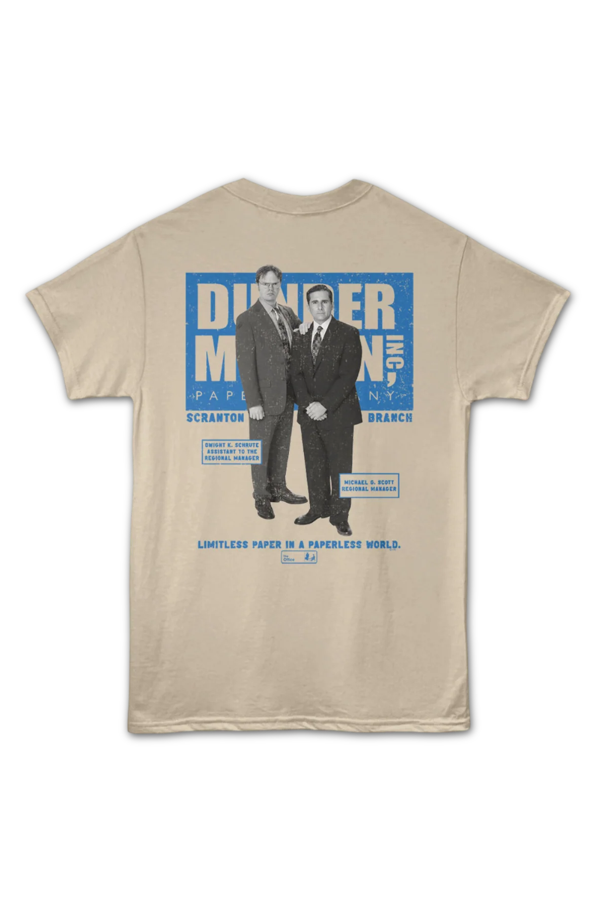 Front & Back Dwight & Michael The Office T-Shirt - Image 2
