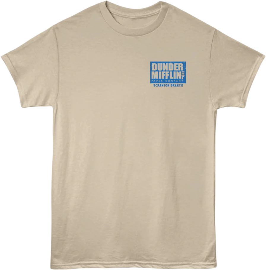 Front & Back Dwight & Michael The Office T-Shirt - Image 3