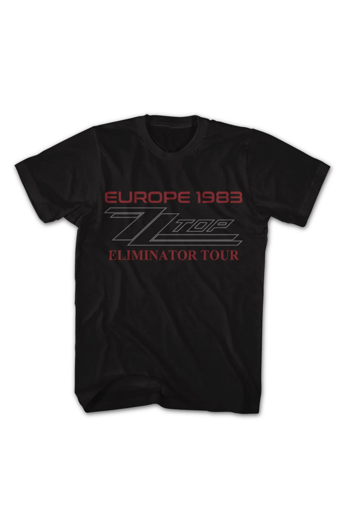 Front & Back Europe 1983 Eliminator Tour ZZ Top T-Shirt - Image 2