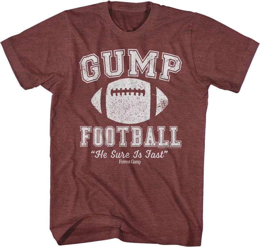 Front & Back Football Jersey Forrest Gump T-Shirt