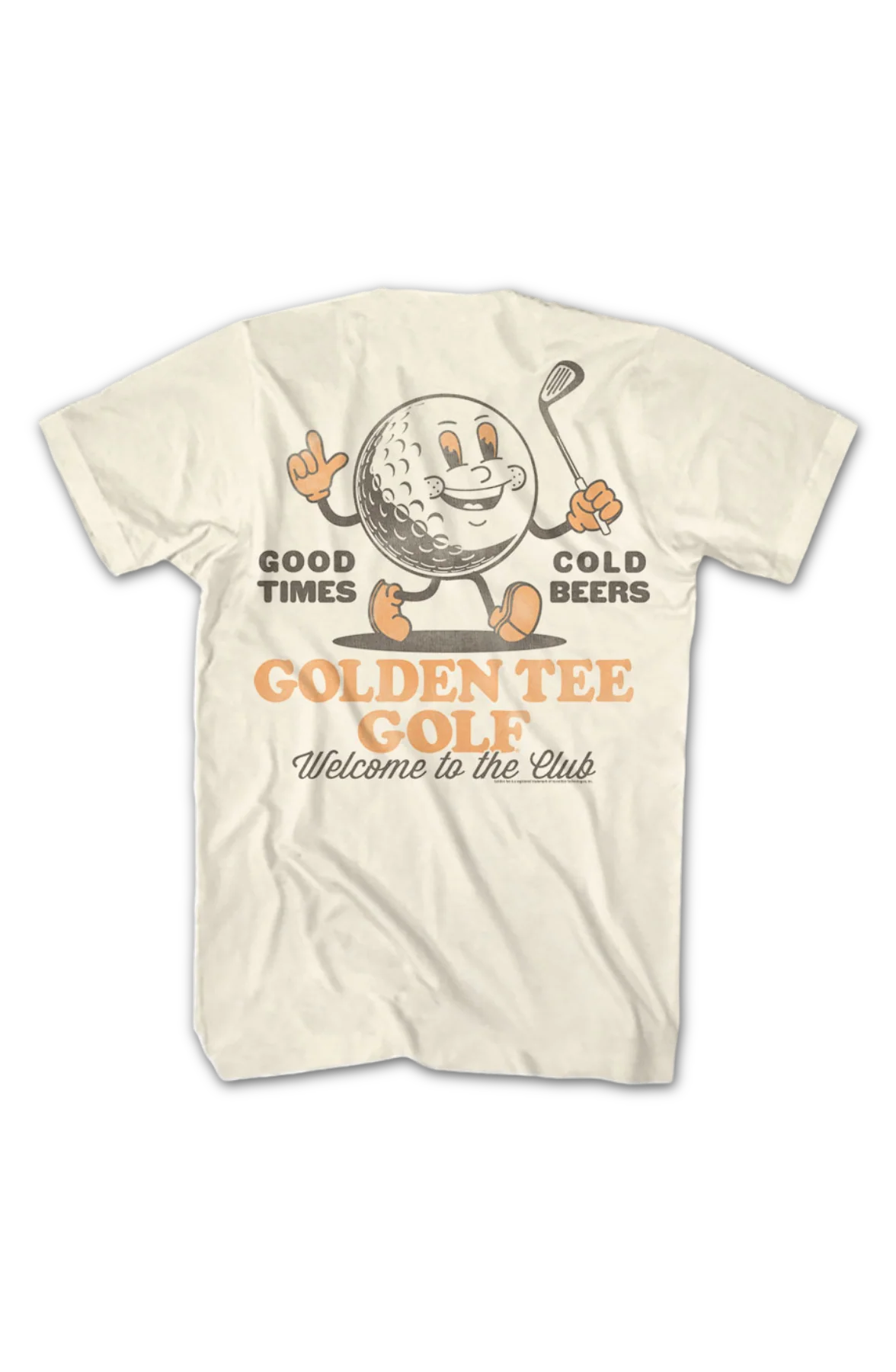 Front & Back Good Times Cold Beers Golden Tee Golf T-Shirt - Image 2