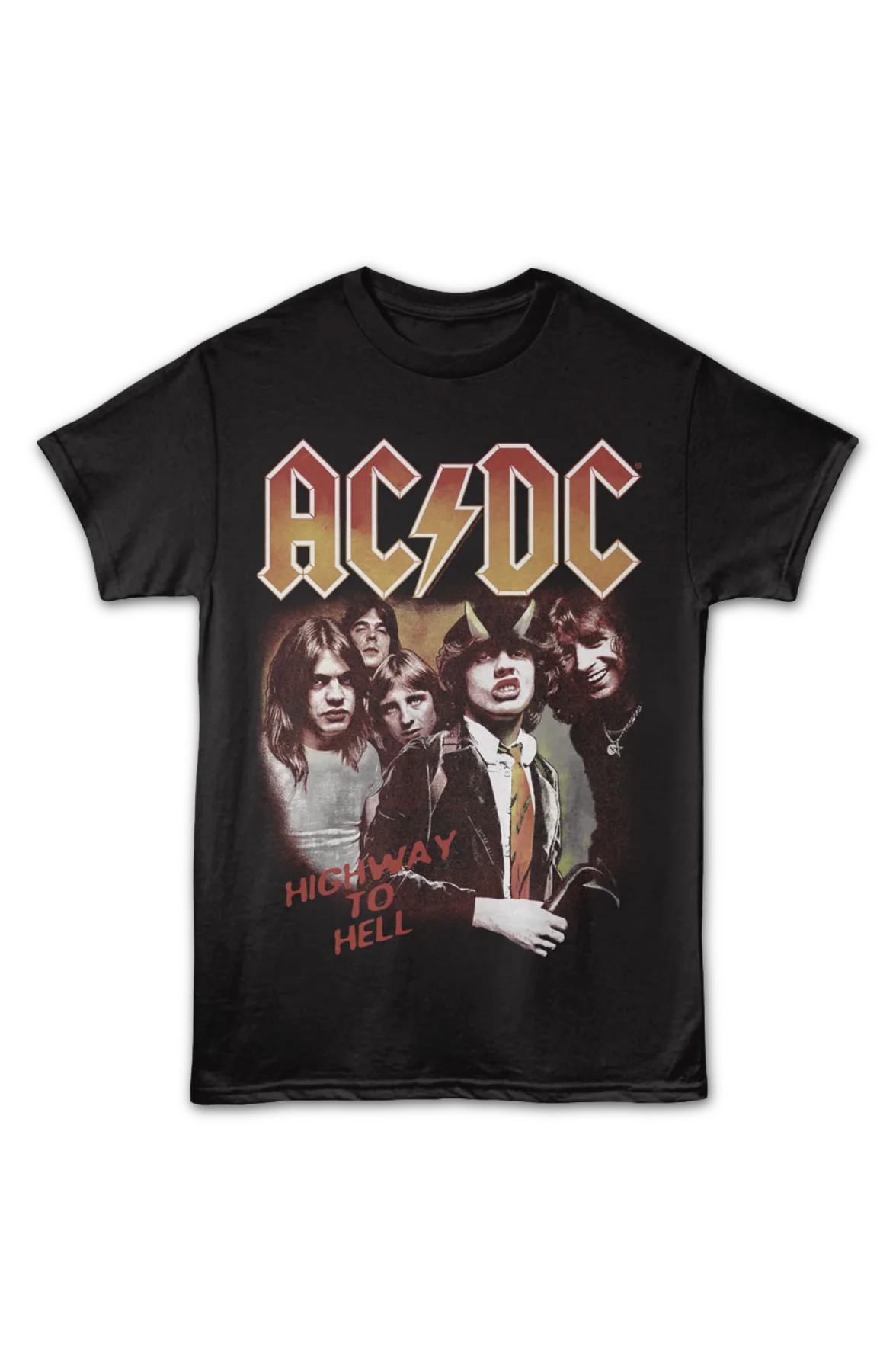 Front & Back Highway To Hell Track List ACDC T-Shirt - Image 2