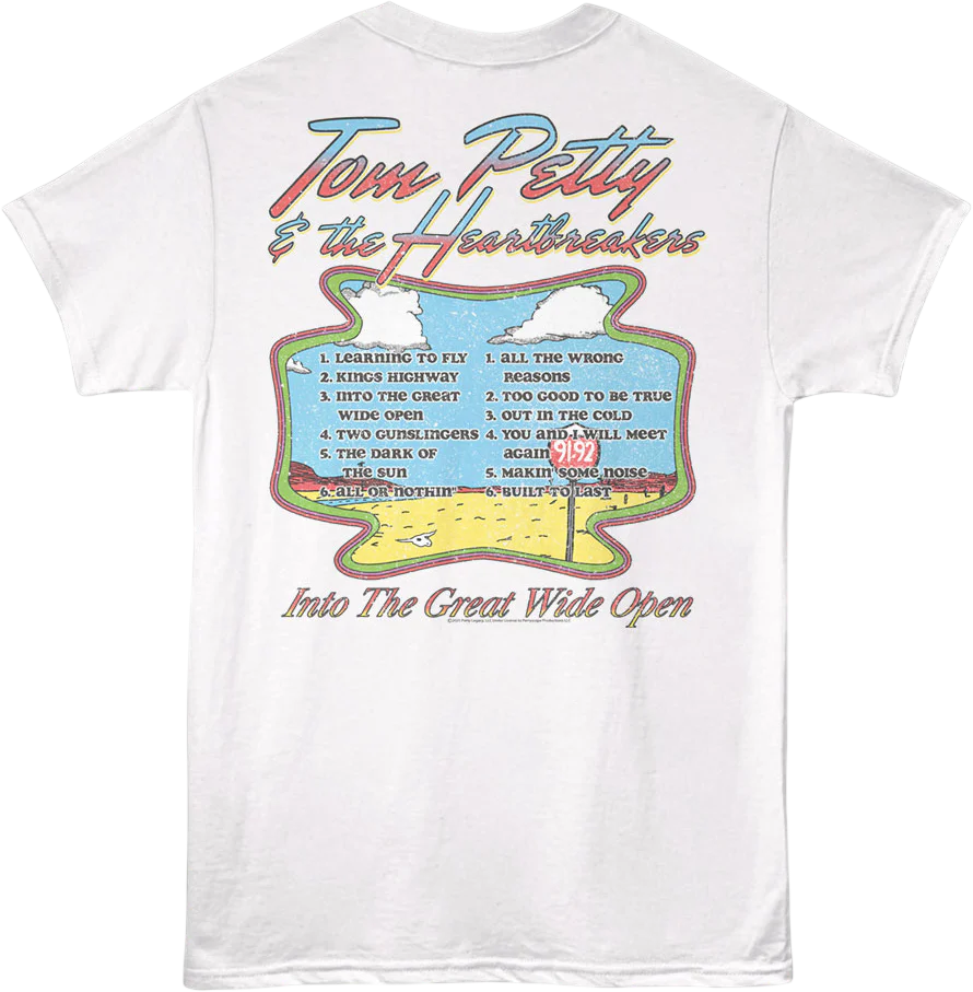 Front & Back Into The Great Wide Open Tom Petty T-Shirt - Image 3