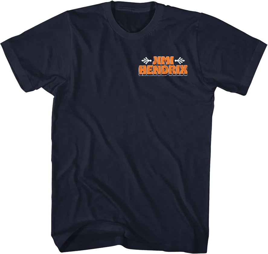 Front & Back Live In Concert Jimi Hendrix T-Shirt - Image 3