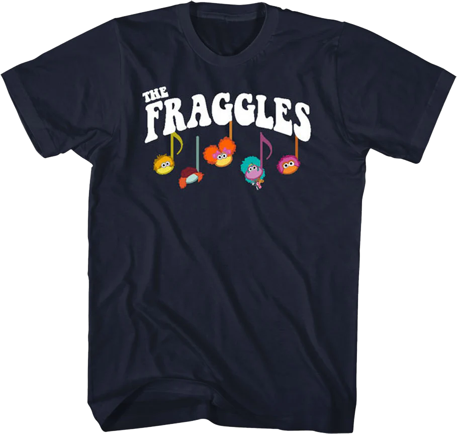 Front & Back Music Notes Fraggle Rock T-Shirt