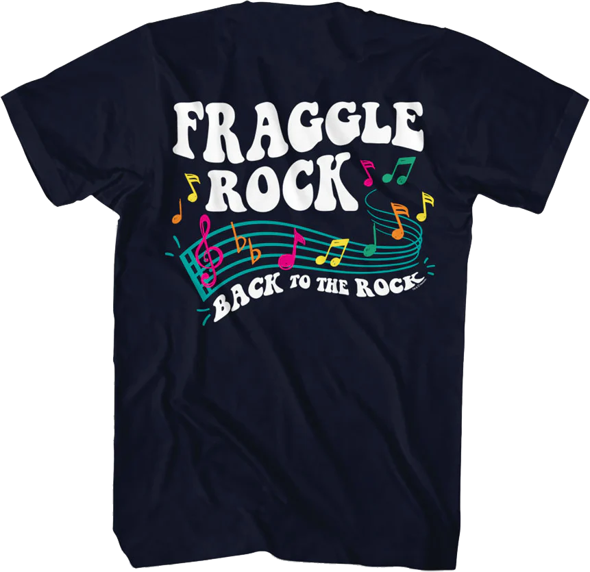 Front & Back Music Notes Fraggle Rock T-Shirt - Image 3