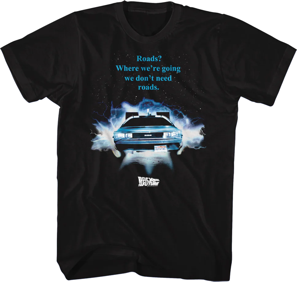 Front & Back Roads Back To The Future T-Shirt