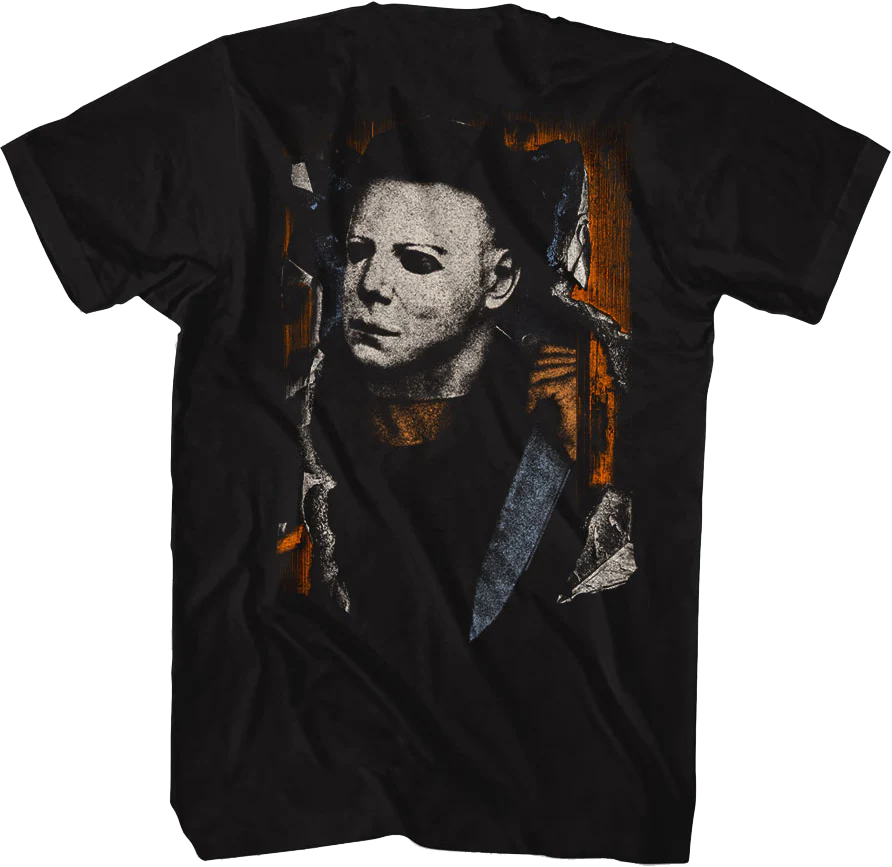 Front & Back The Trick Is To Stay Alive Halloween T-Shirt - Image 3