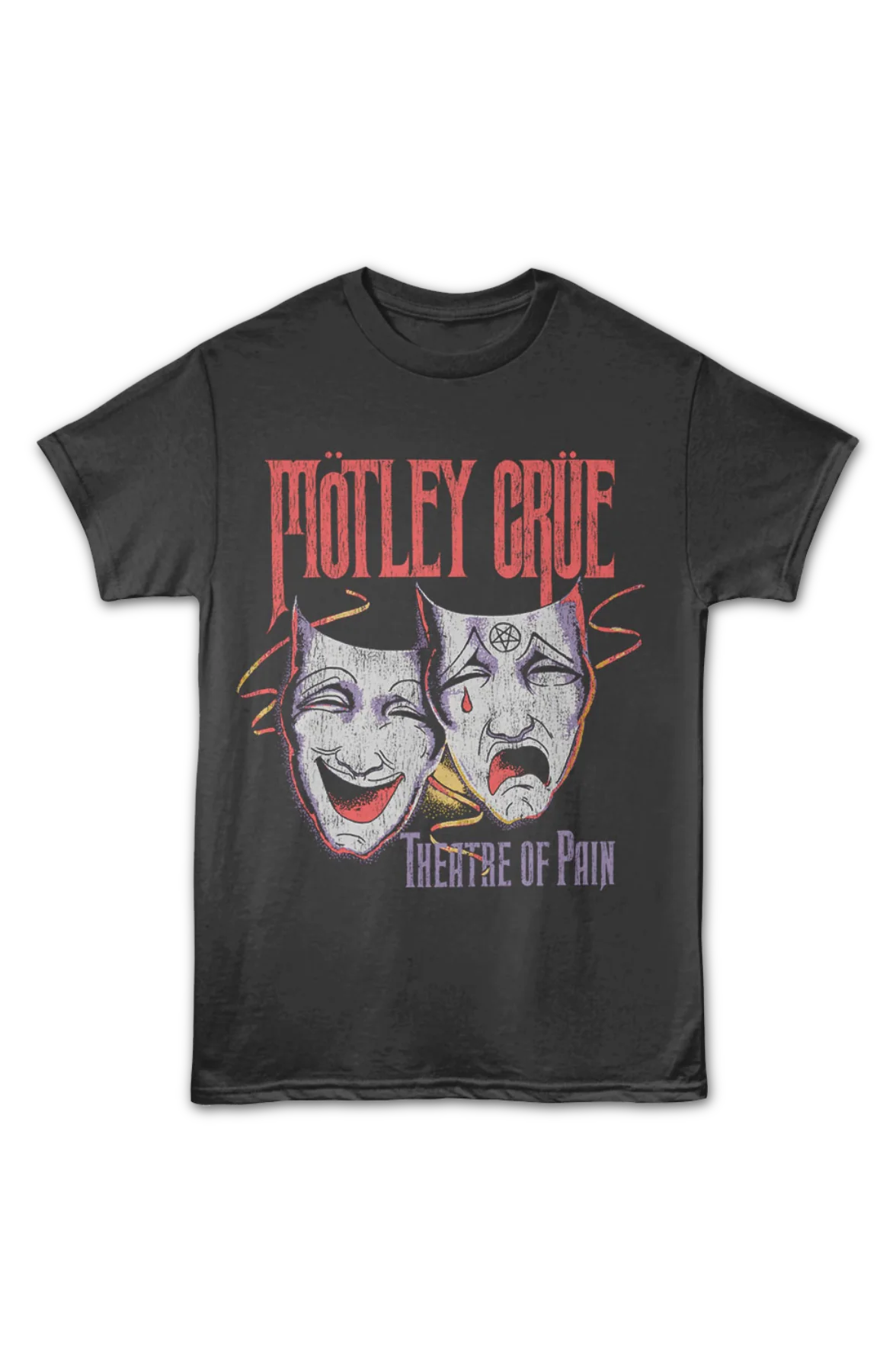 Front & Back Theatre Of Pain Motley Crue T-Shirt - Image 2