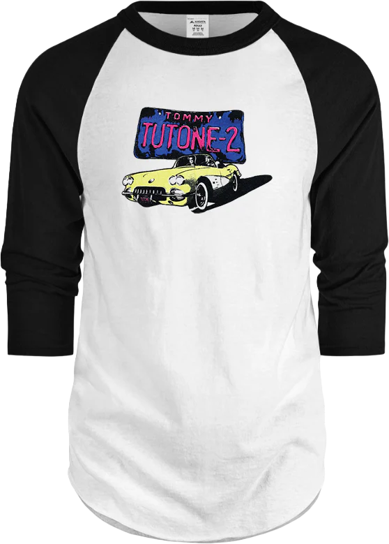 Front & Back Tommy Tutone Raglan Baseball Shirt