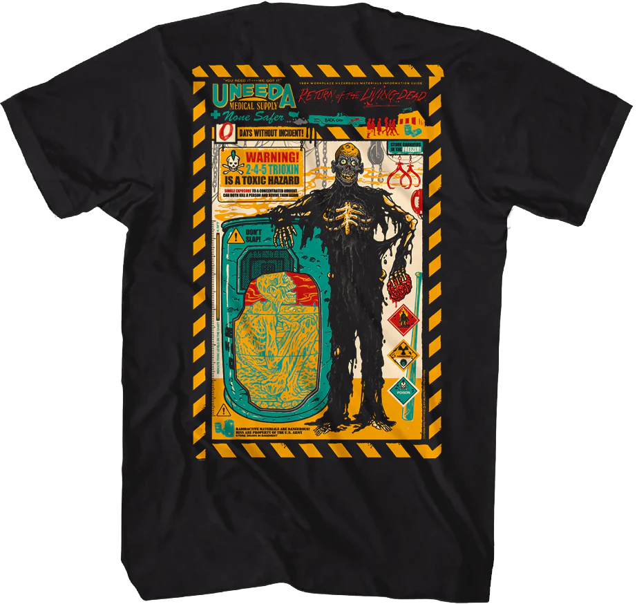 Front & Back Uneeda None Safer Return Of The Living Dead T-Shirt