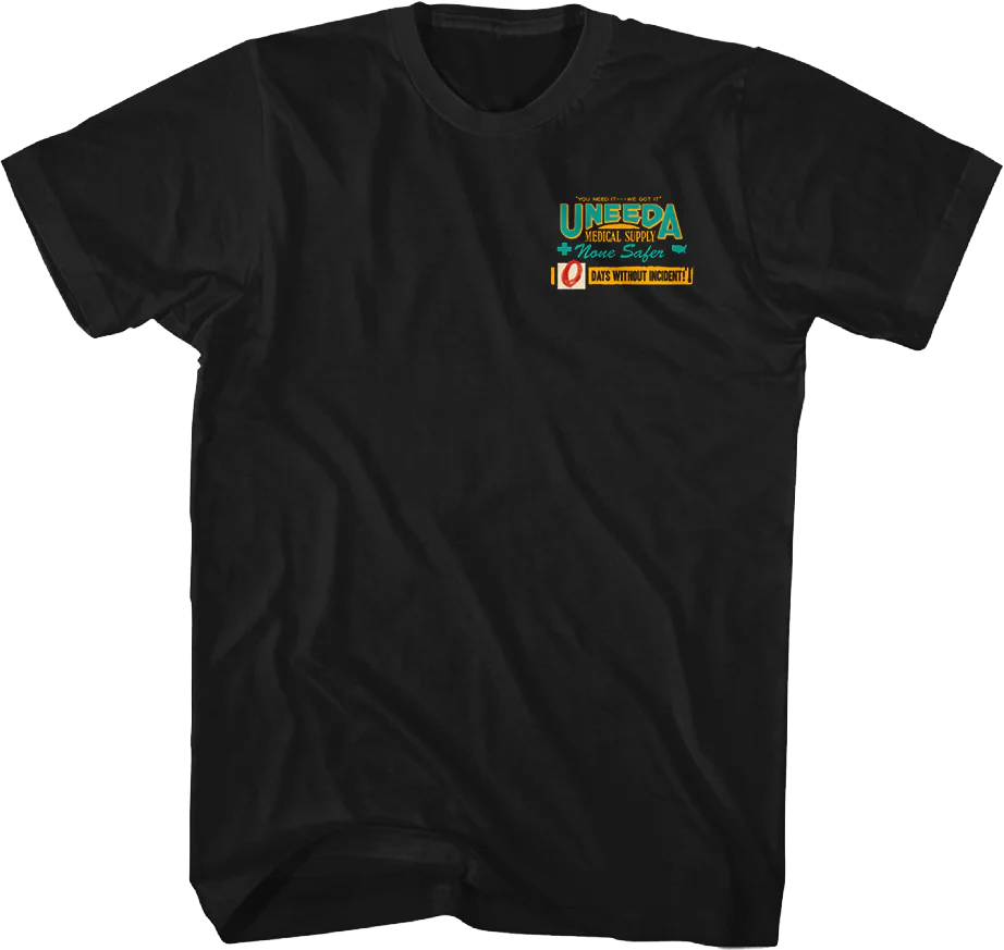 Front & Back Uneeda None Safer Return Of The Living Dead T-Shirt - Image 3