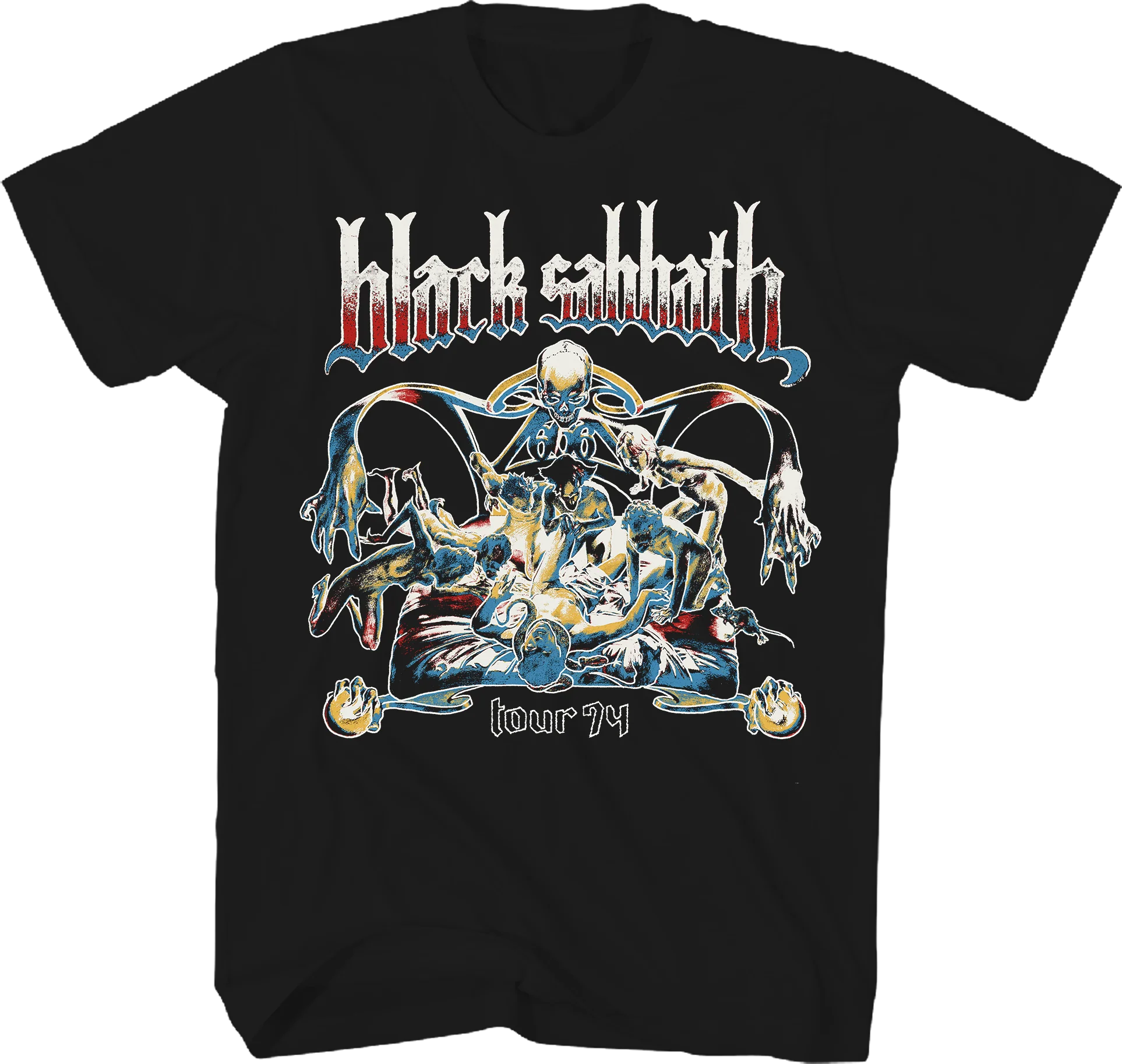 Front & Back US Tour '74 Black Sabbath T-Shirt