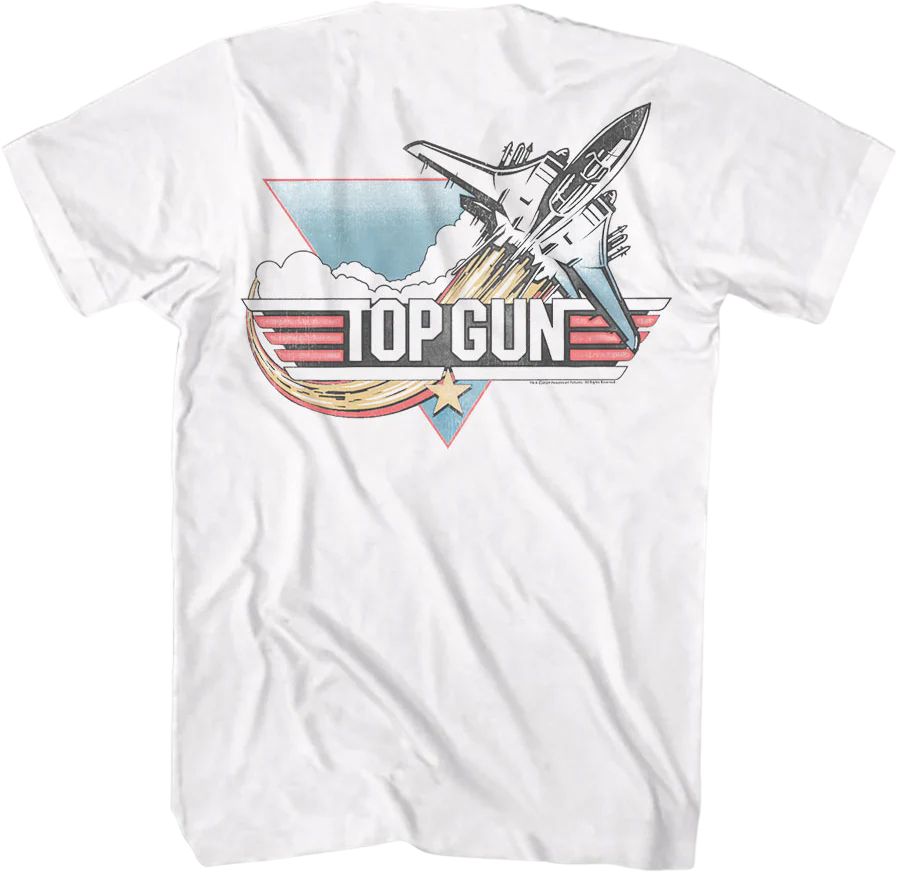 Front & Back Vintage Logo Top Gun T-Shirt