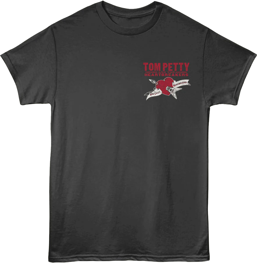 Front & Back Vintage Tom Petty And The Heartbreakers T-Shirt - Image 3