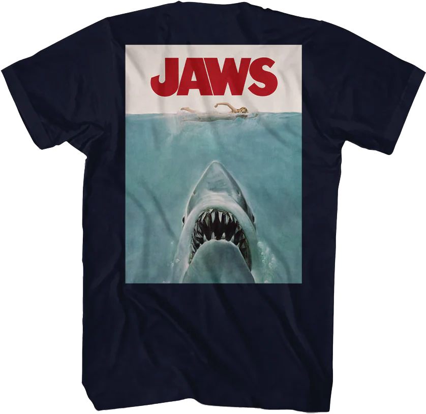 Front & Back You're Gonna Need A Bigger Boat Jaws T-Shirt - Image 3