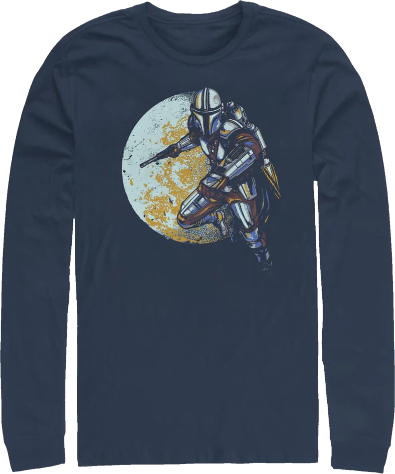 Full Moon The Mandalorian Star Wars Long Sleeve Shirt