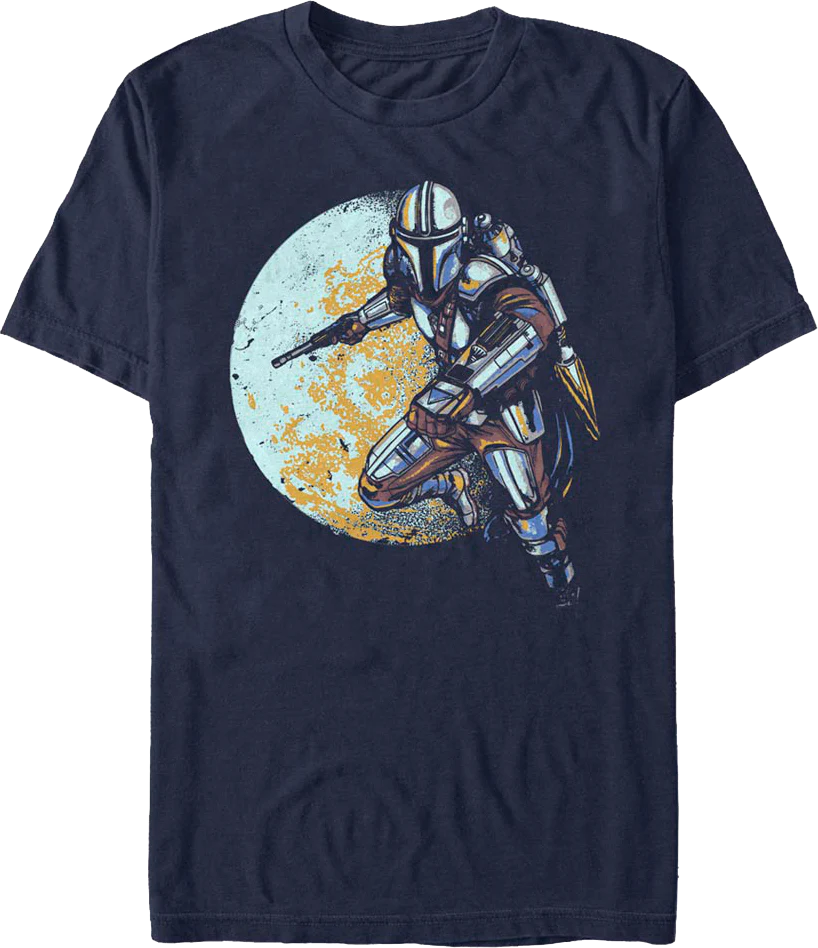 Full Moon The Mandalorian Star Wars T-Shirt