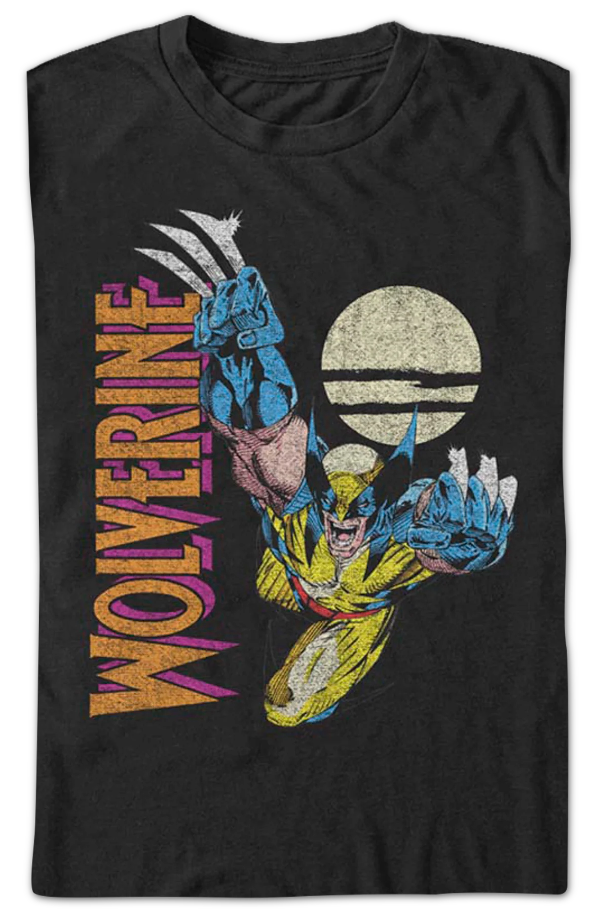 Full Moon Wolverine Marvel Comics T-Shirt - Image 2