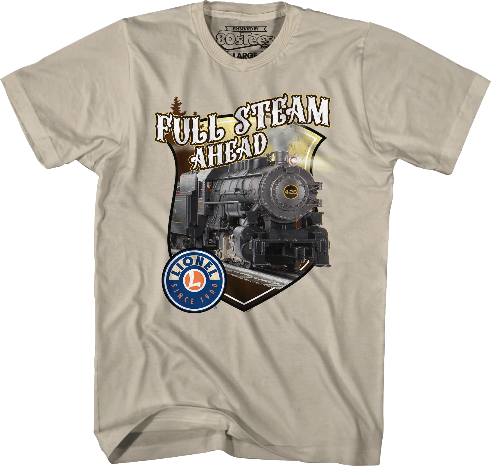 Full Steam Ahead Lionel Trains T-Shirt - Image 4