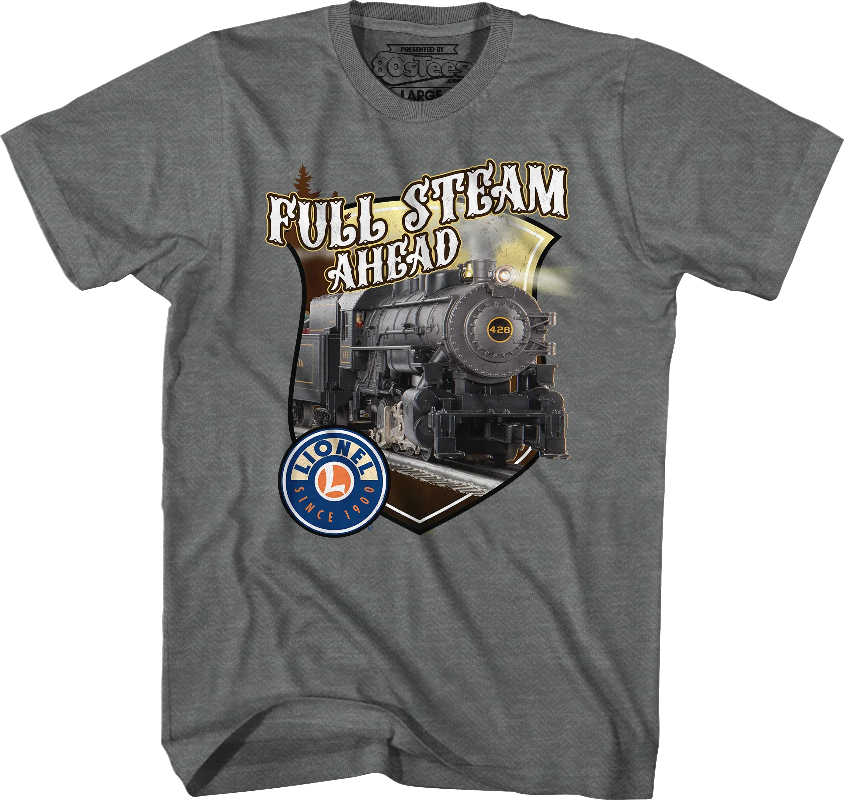 Full Steam Ahead Lionel Trains T-Shirt - Image 5