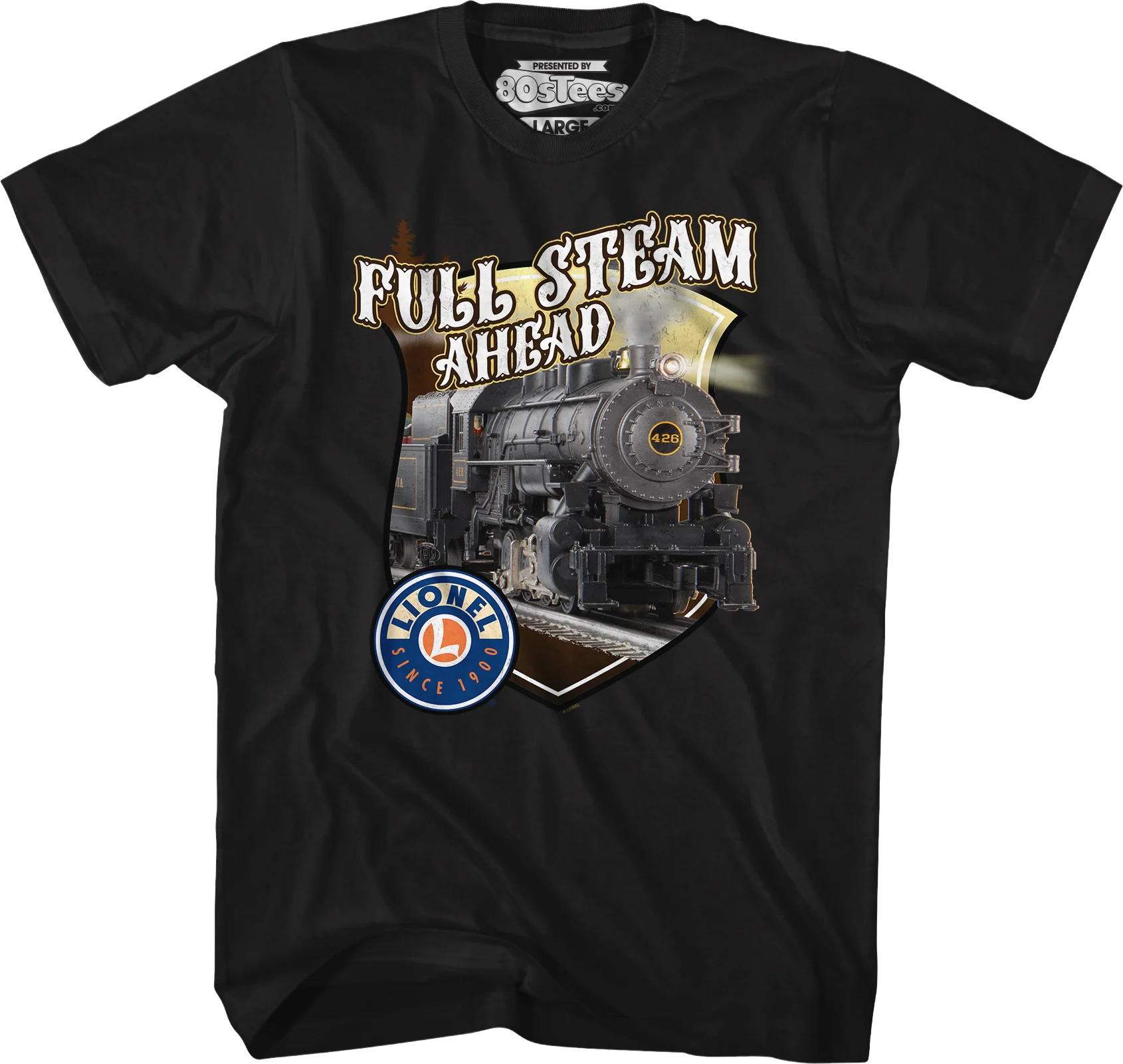 Full Steam Ahead Lionel Trains T-Shirt - Image 6