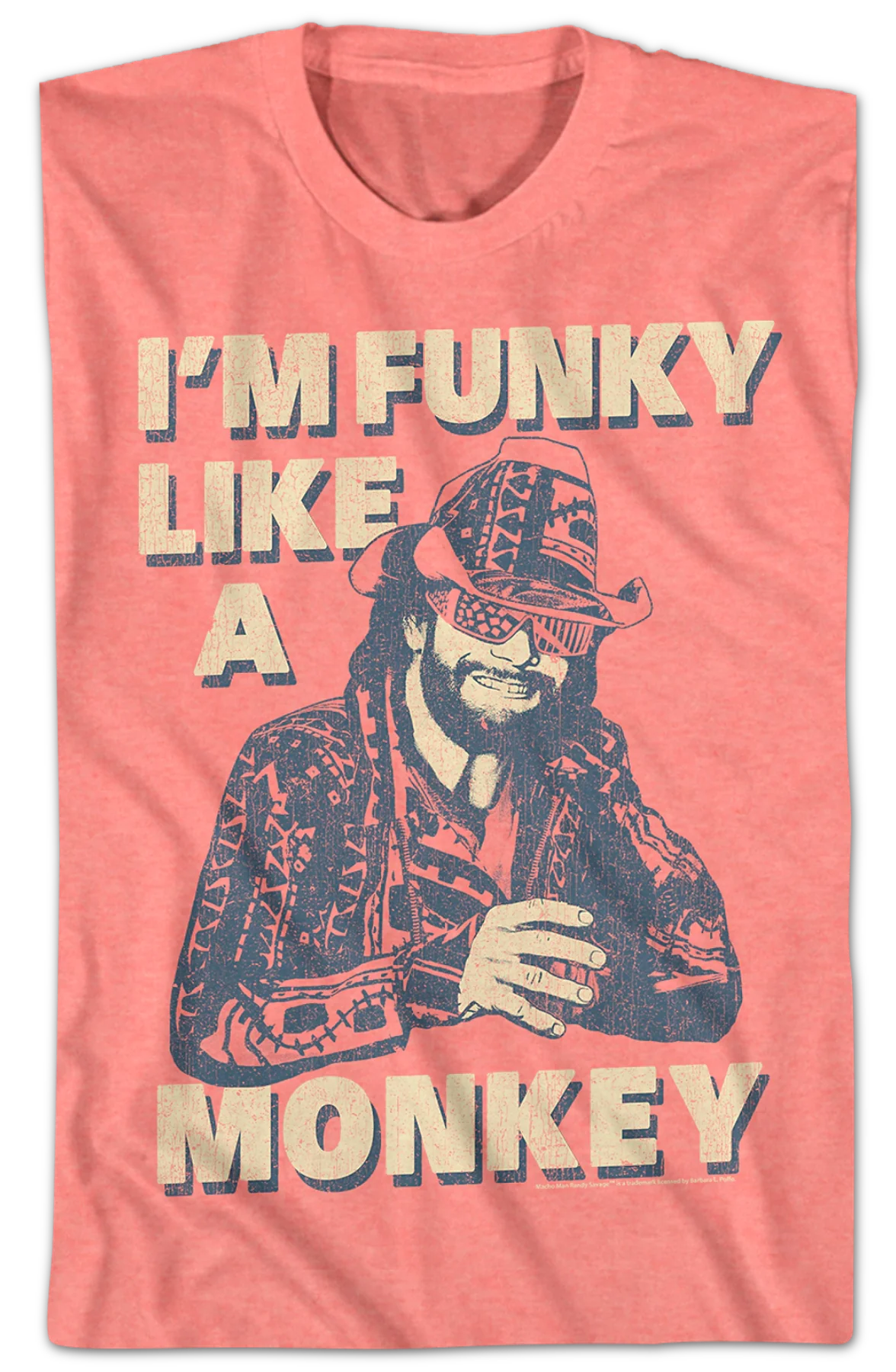Funky Like A Monkey Macho Man Randy Savage T-Shirt - Image 2