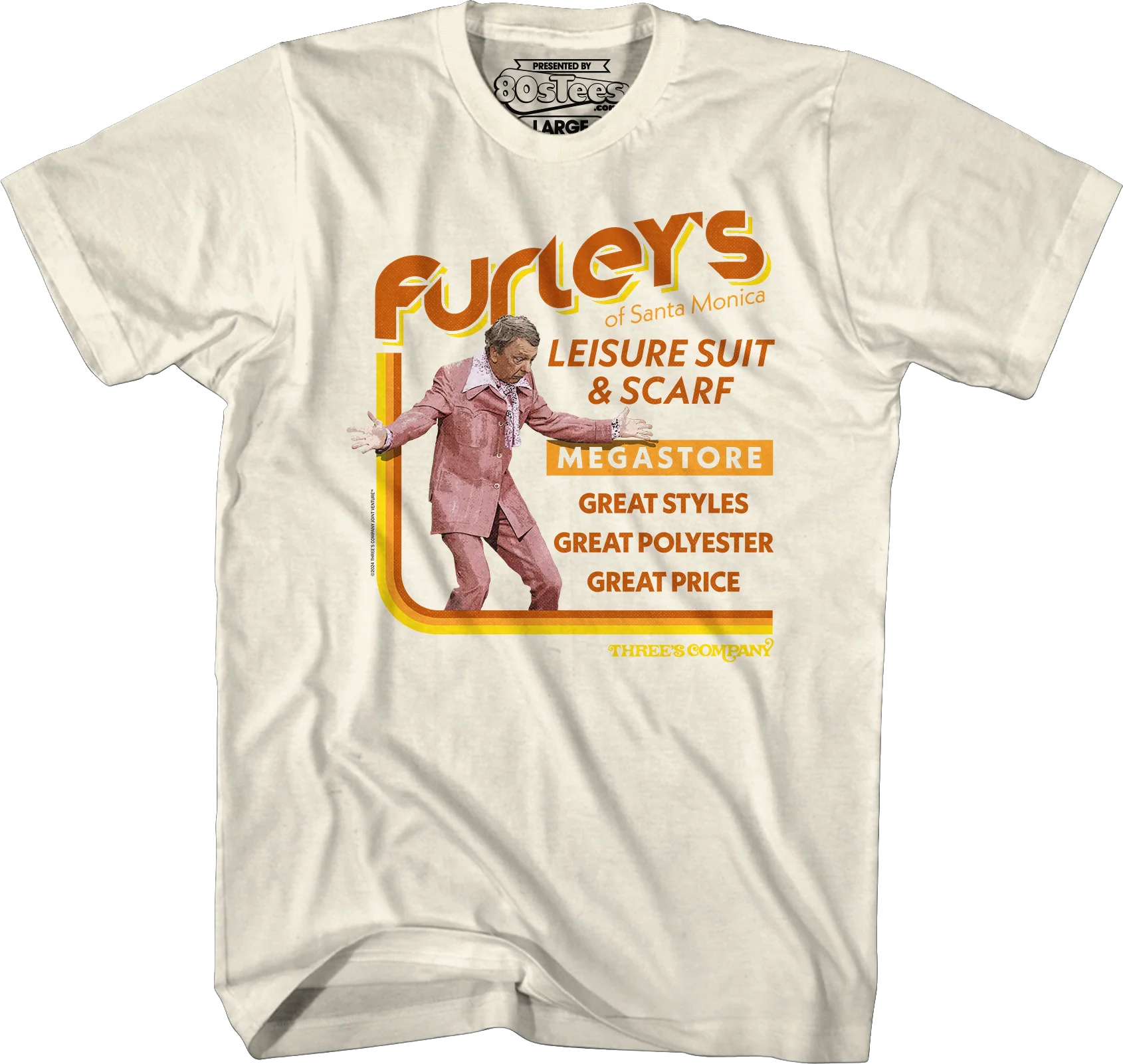 Furley's of Santa Monica Three's Company T-Shirt - Image 3