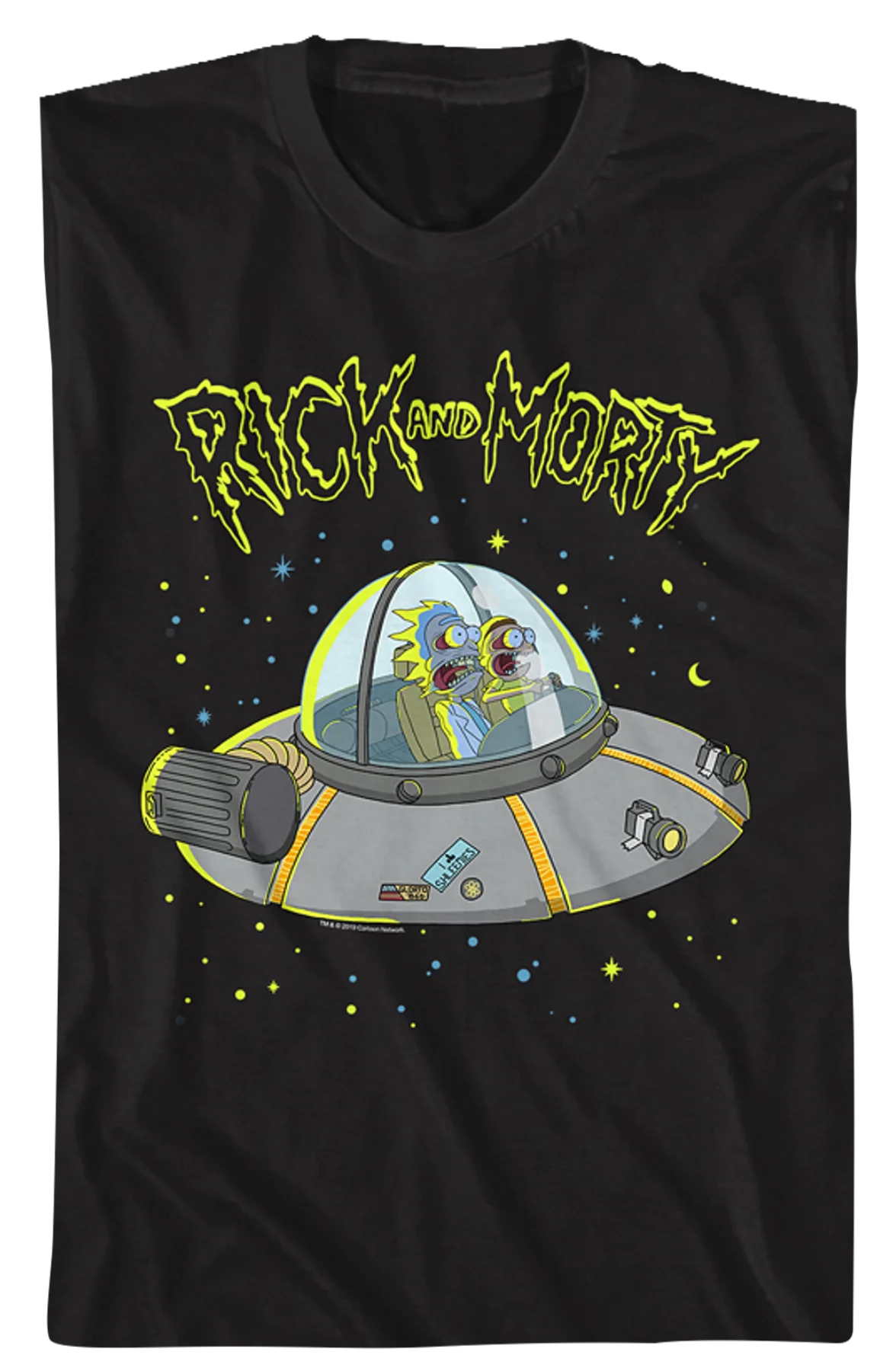Galaxy Space Cruiser Rick and Morty T-Shirt - Image 2