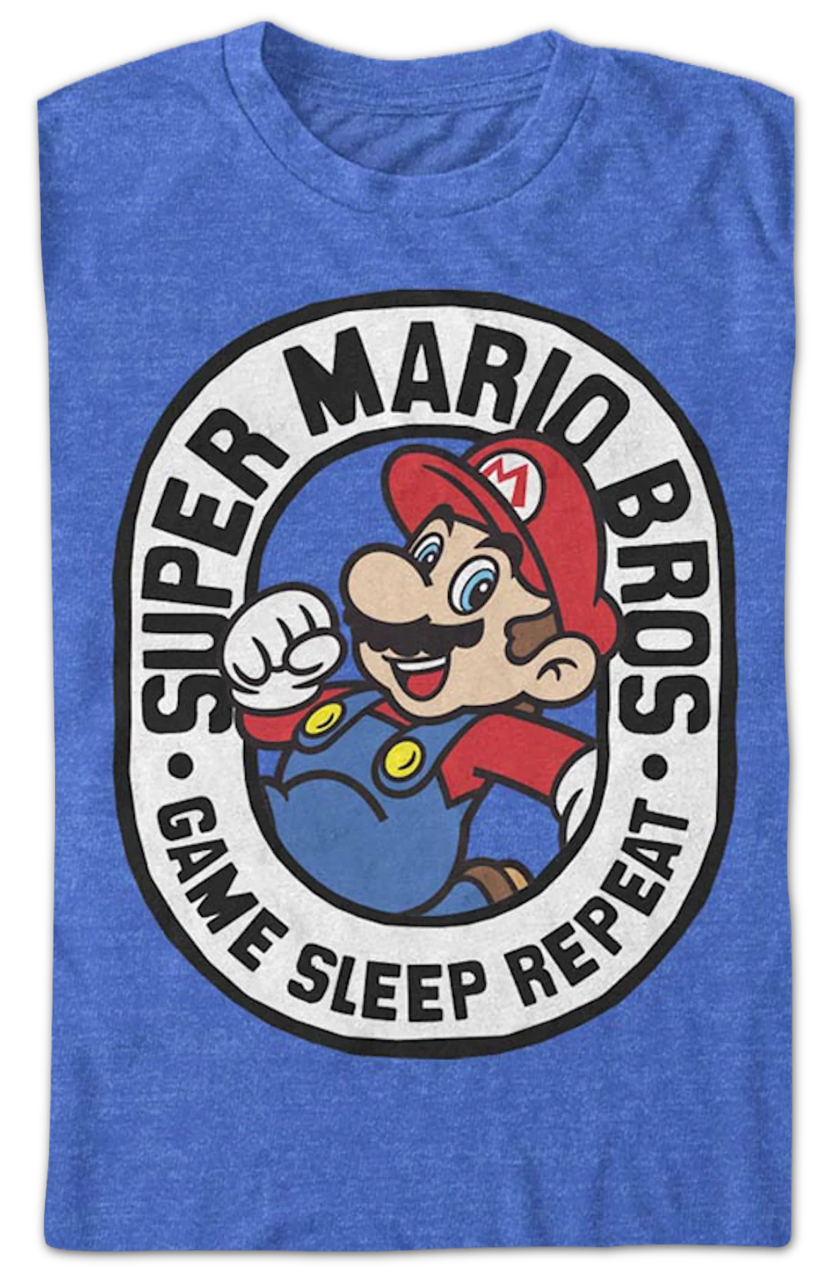 Game Sleep Repeat Super Mario Bros. Nintendo T-Shirt - Image 2