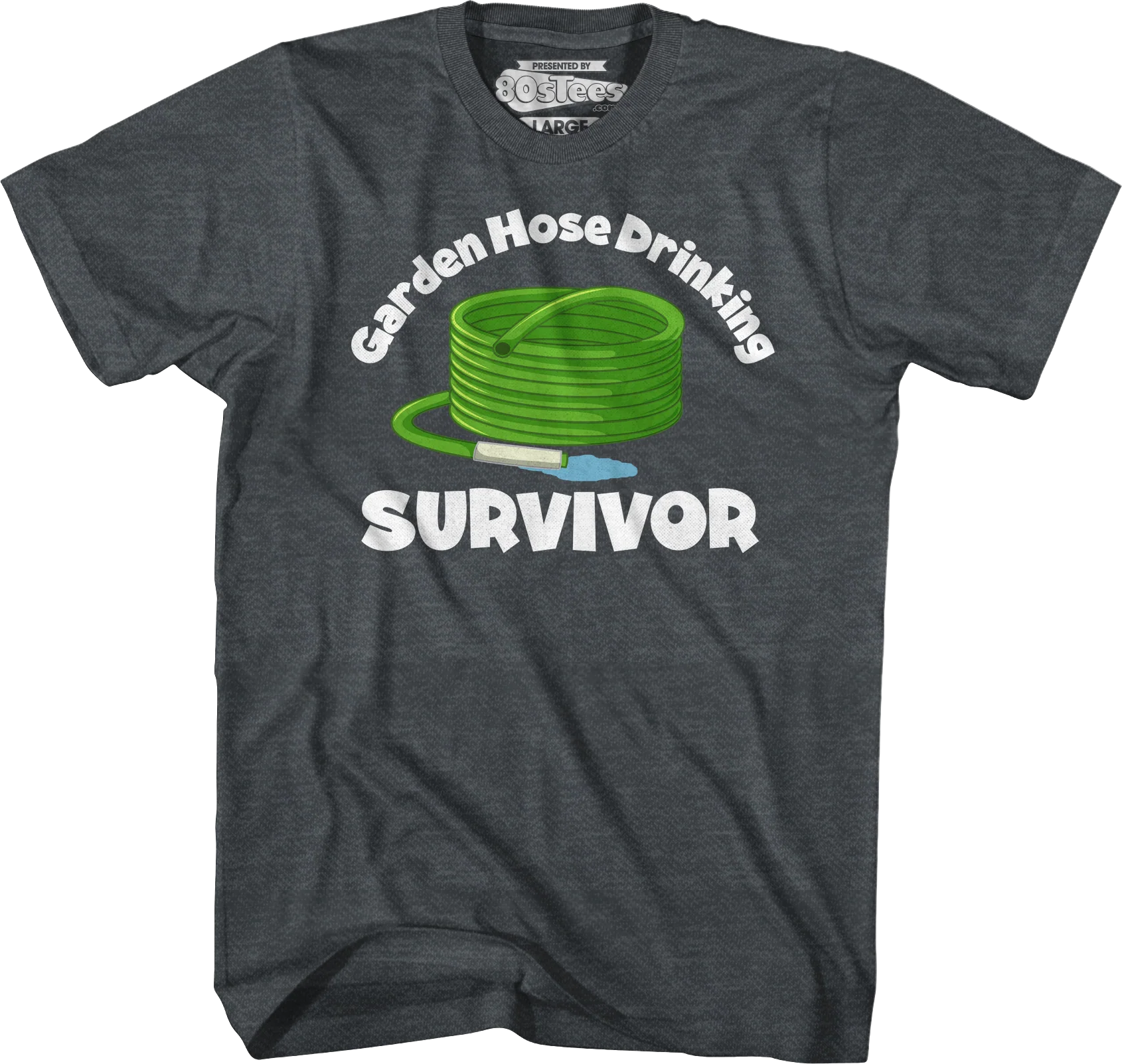 Garden Hose Drinking Survivor T-Shirt - Image 8