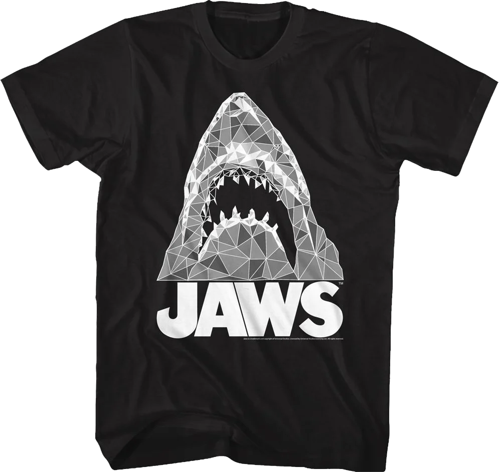 Geometric Shark Jaws T-Shirt