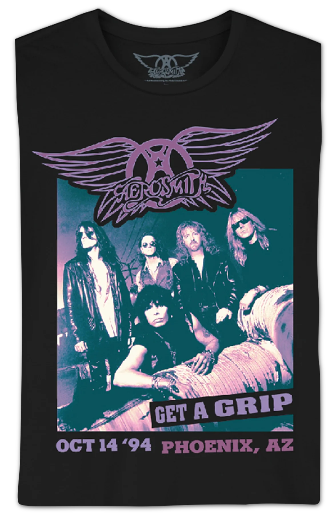 Get A Grip Concert Poster Aerosmith T-Shirt - Image 2