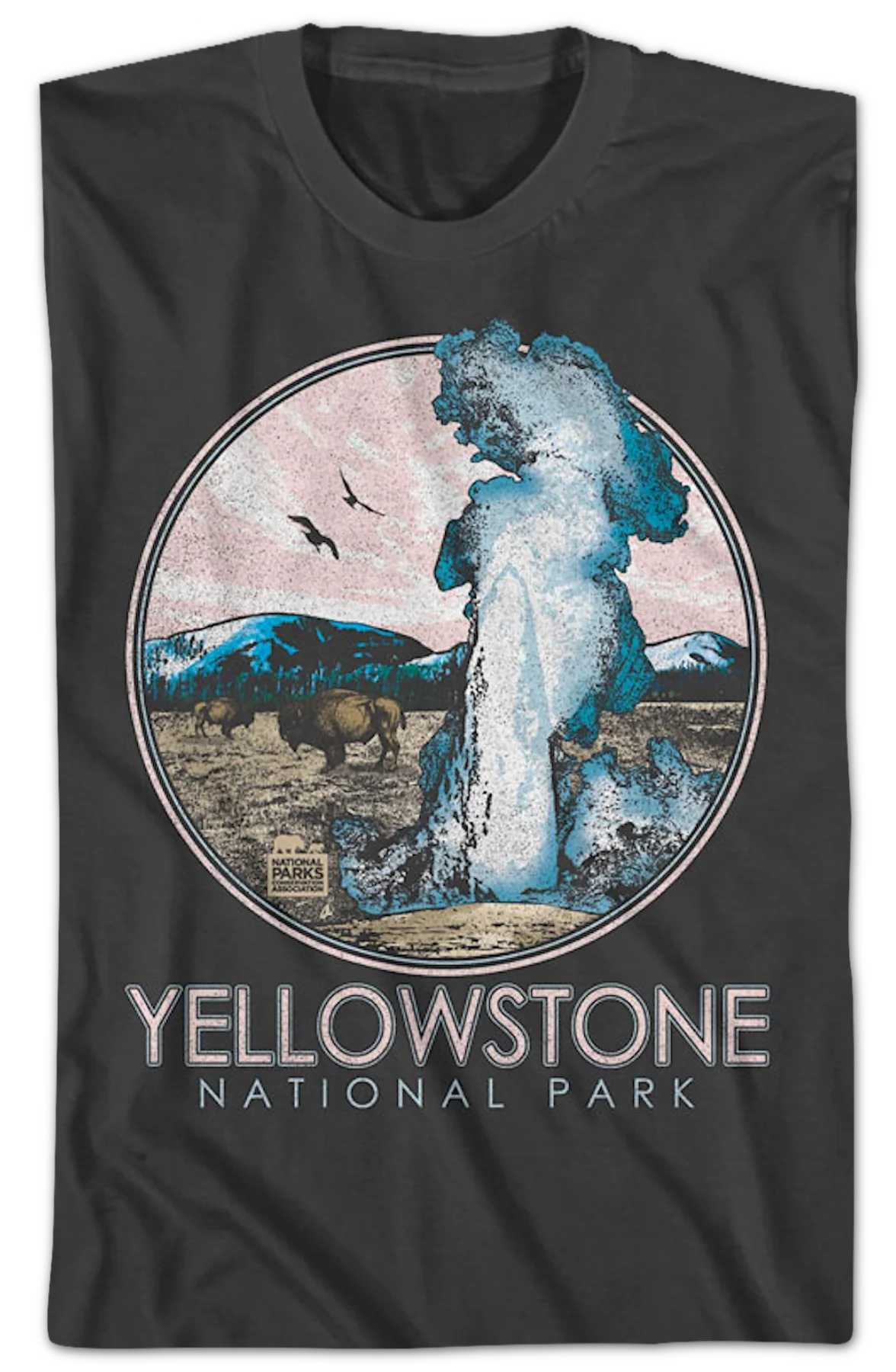 Geyser Yellowstone National Park T-Shirt - Image 2