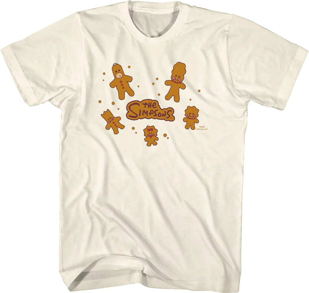 Gingerbread Cookies Simpsons T-Shirt