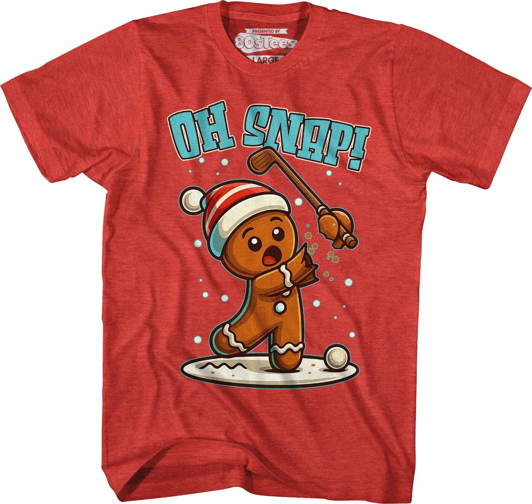 Gingerbread Man Oh Snap T-Shirt - Image 5