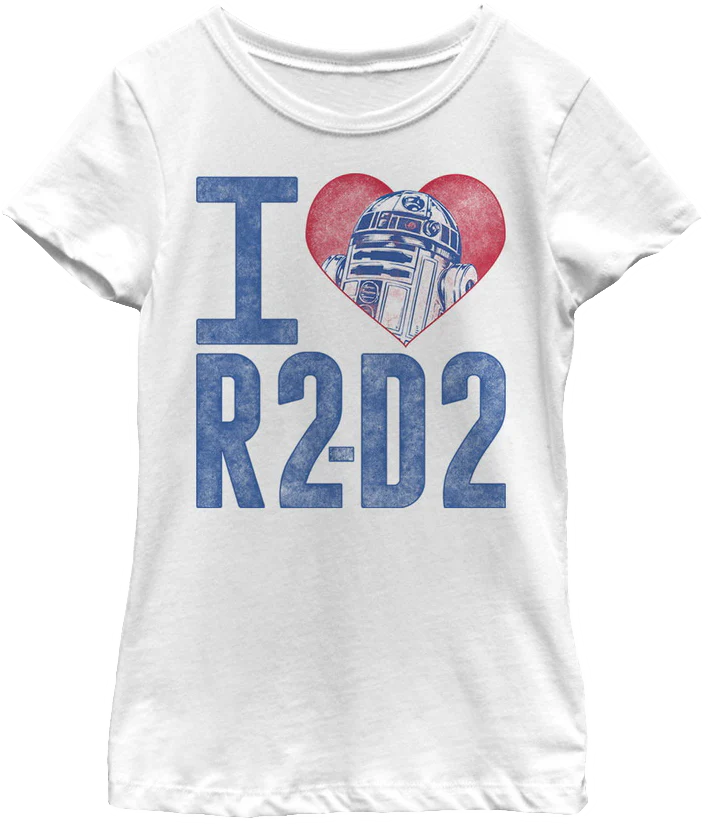 Girls I Love R2-D2 Star Wars Shirt