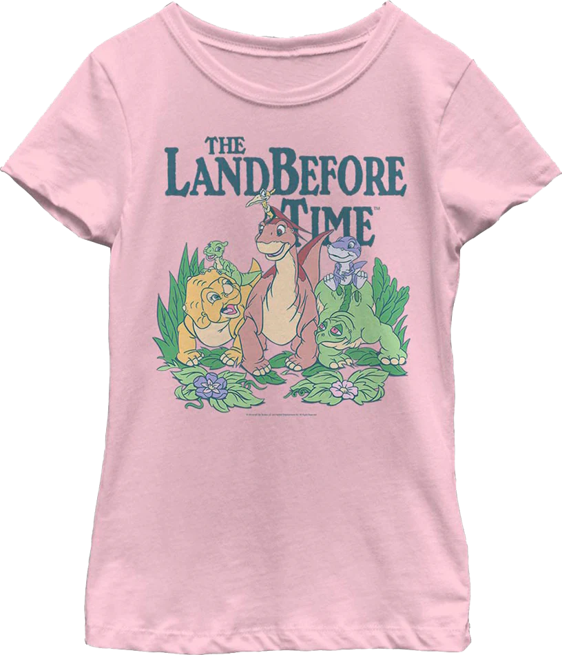 Girls Youth Group Picture Land Before Time Shirt