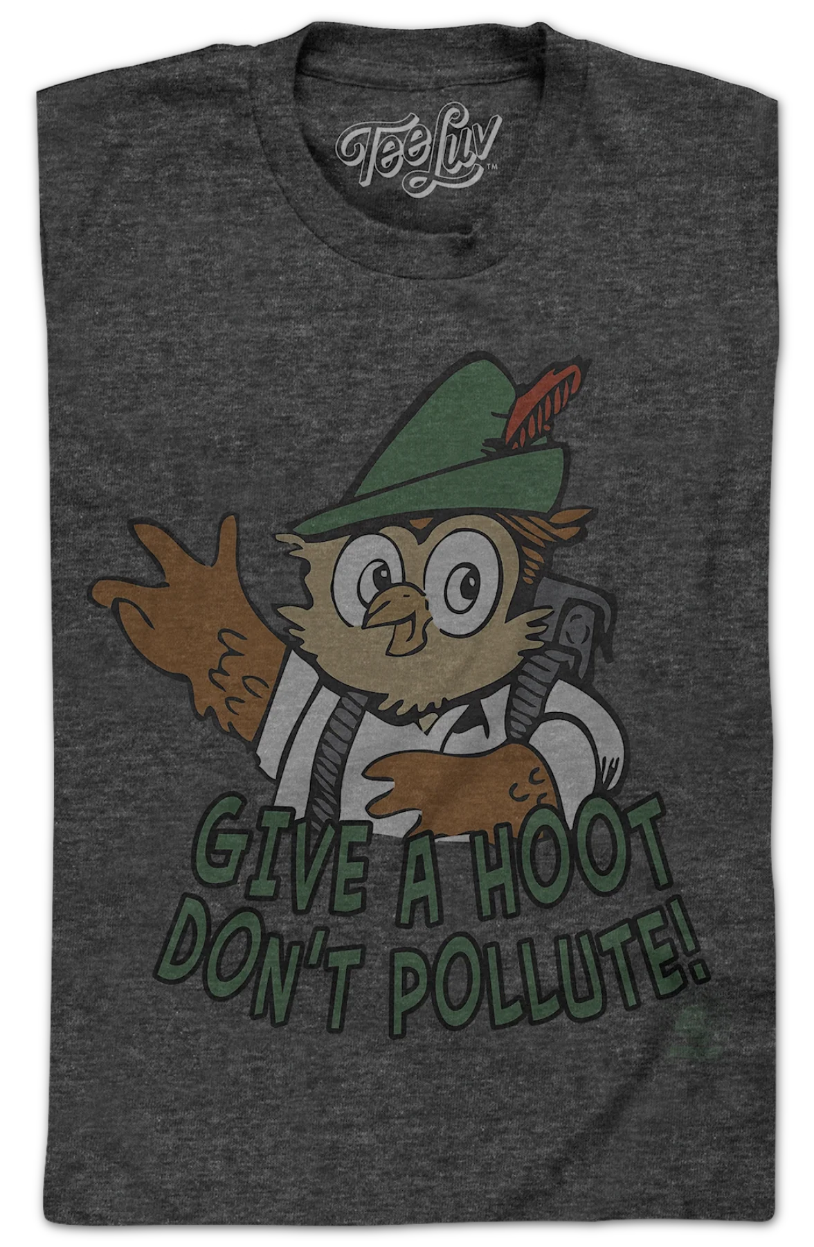 Give A Hoot Don't Pollute Woodsy Owl T-Shirt - Image 2