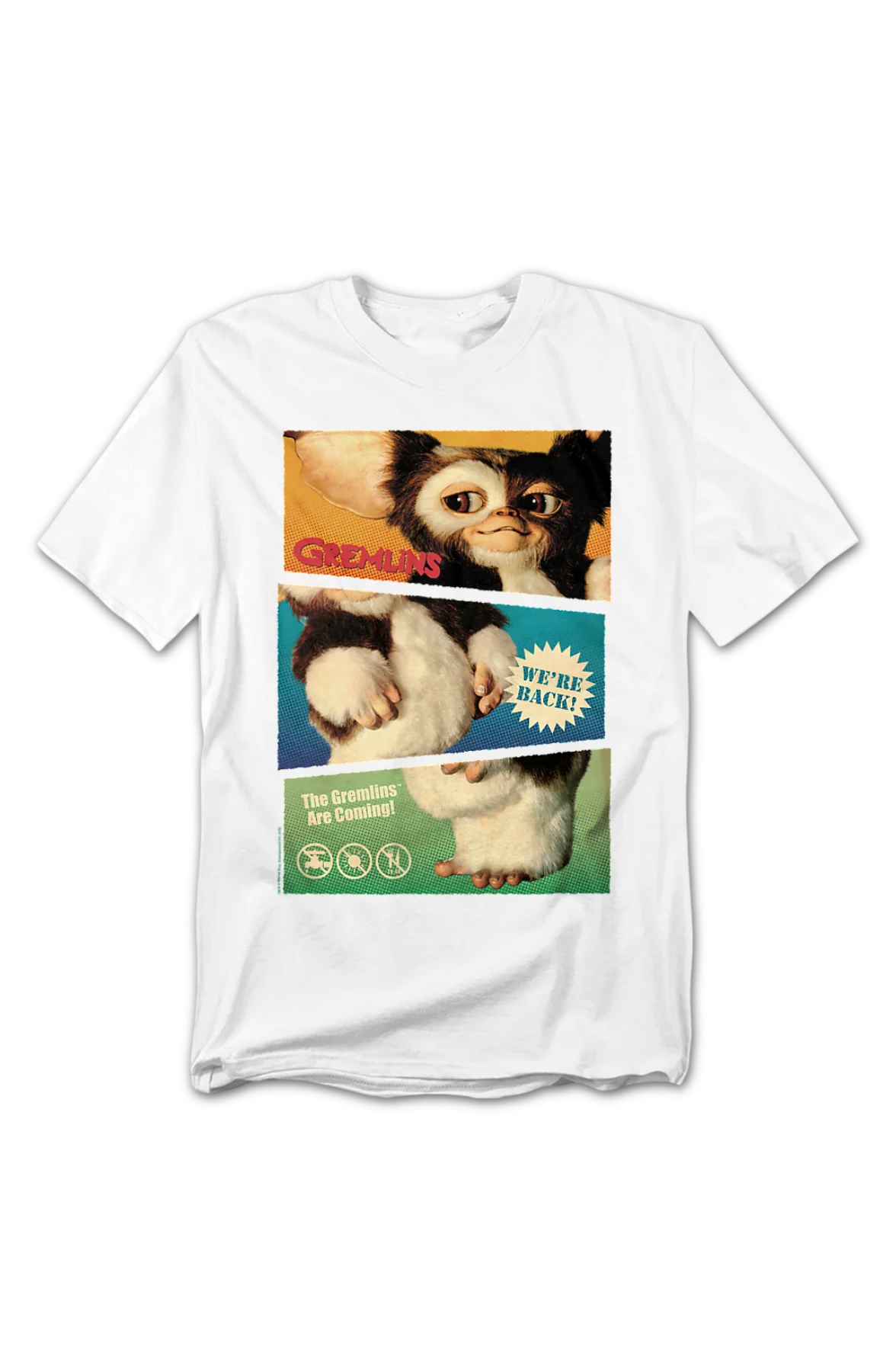 Gizmo We're Back Poster Gremlins T-Shirt - Image 2