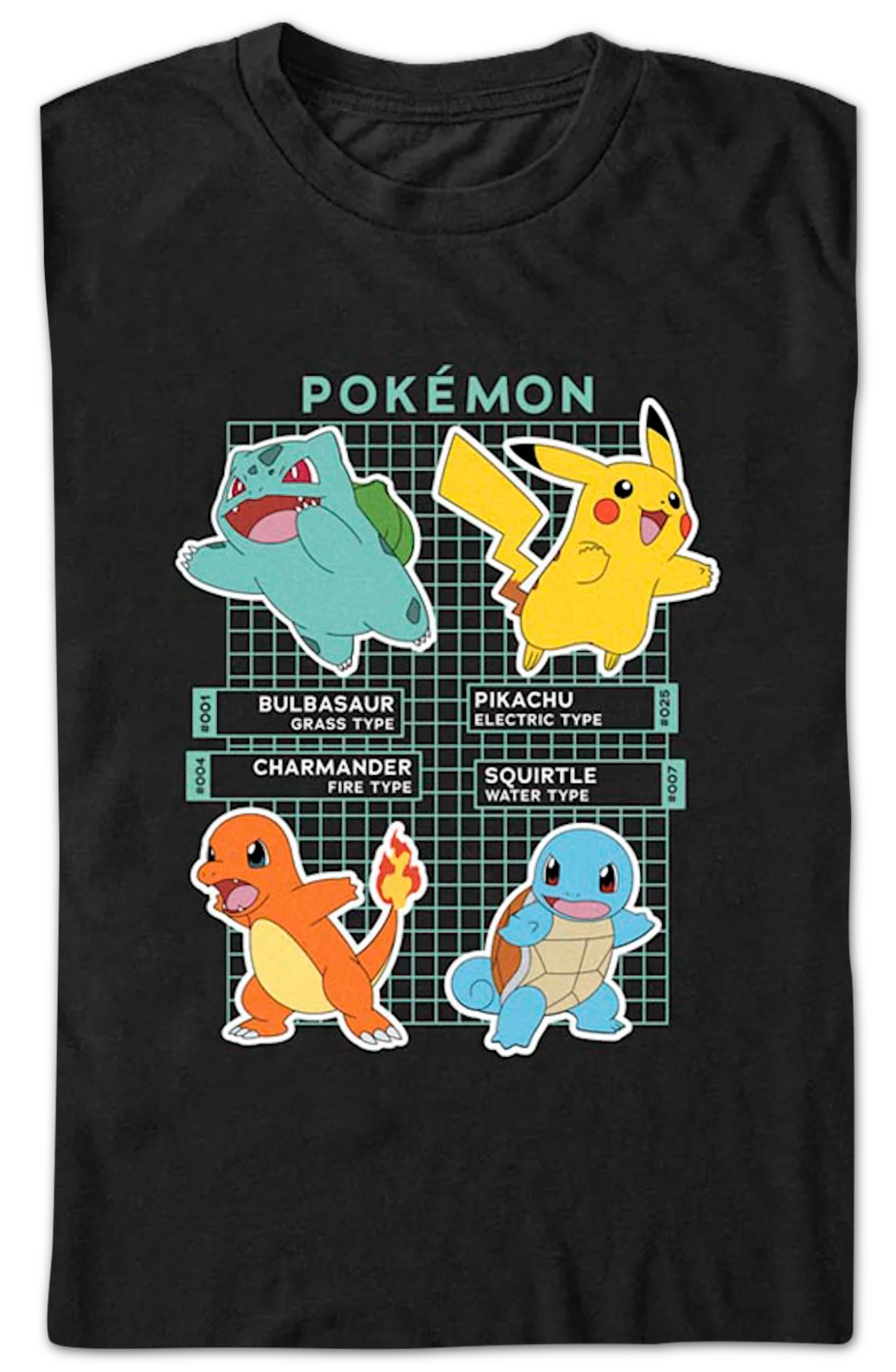 Gradient Grid Pokemon T-Shirt - Image 2