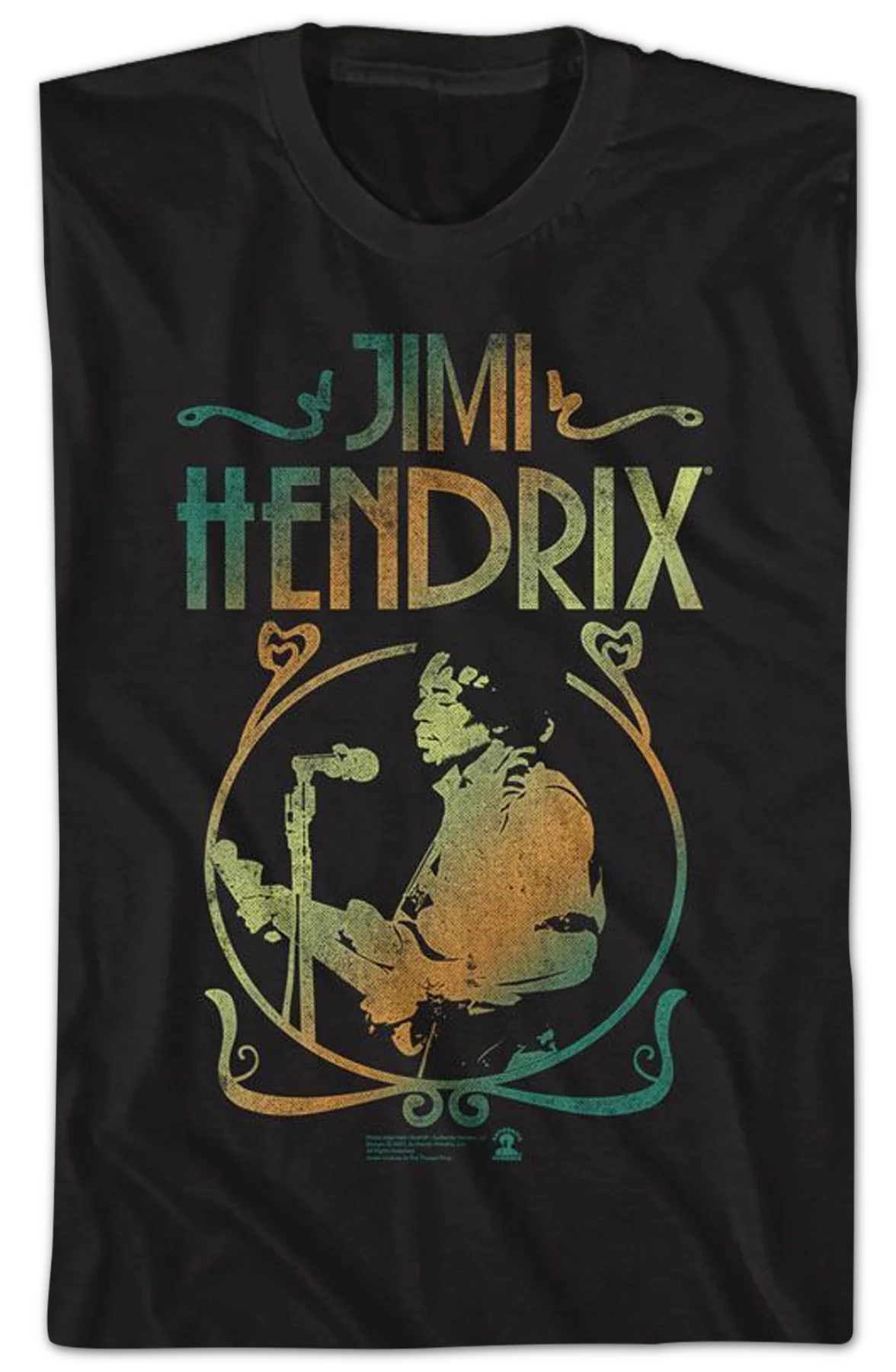 Gradient Poster Jimi Hendrix T-Shirt - Image 2