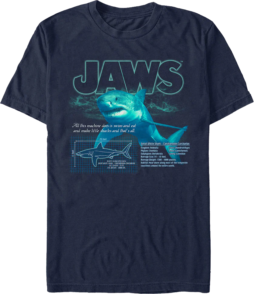 Great White Shark Jaws T-Shirt