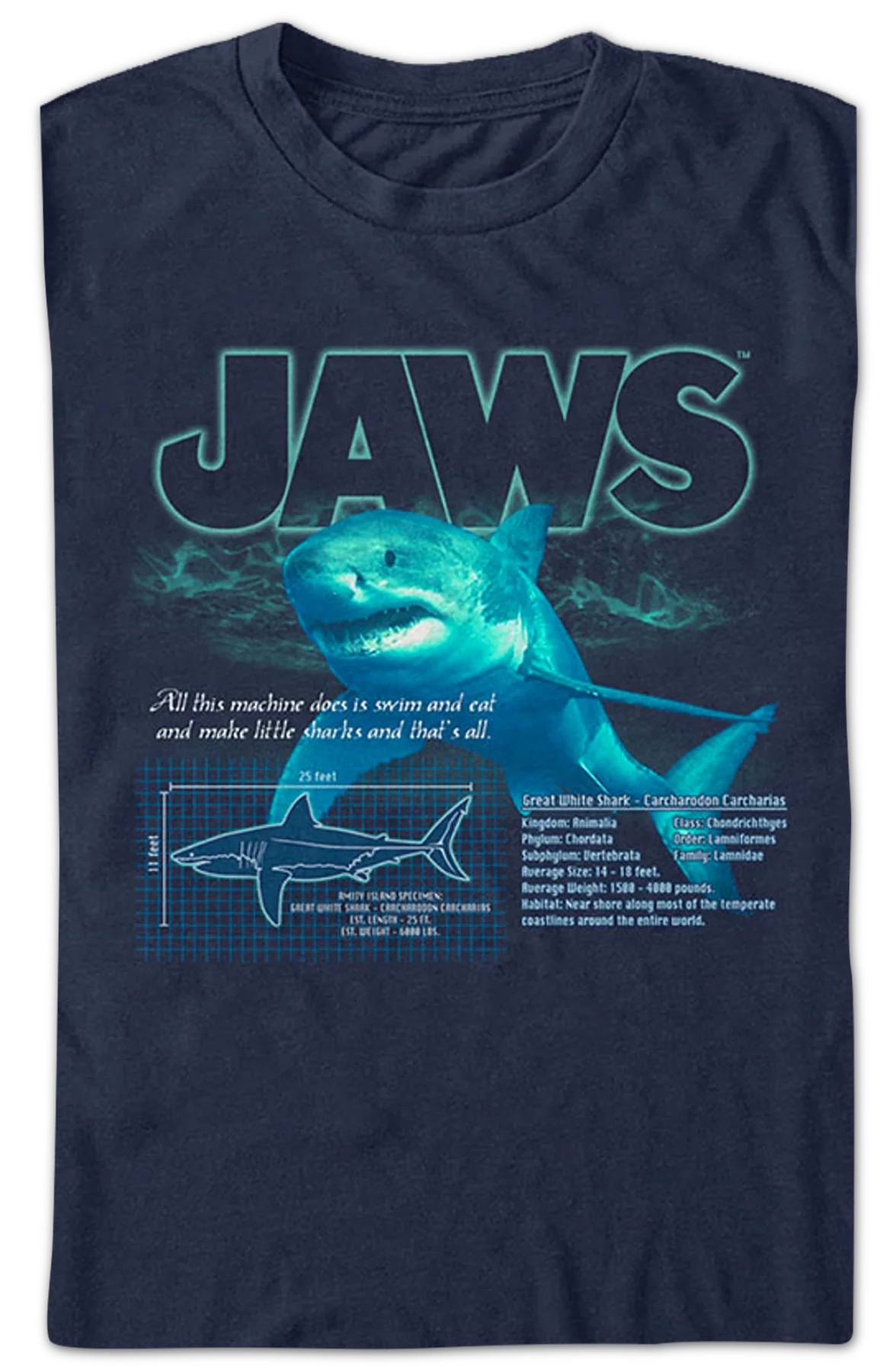 Great White Shark Jaws T-Shirt - Image 2