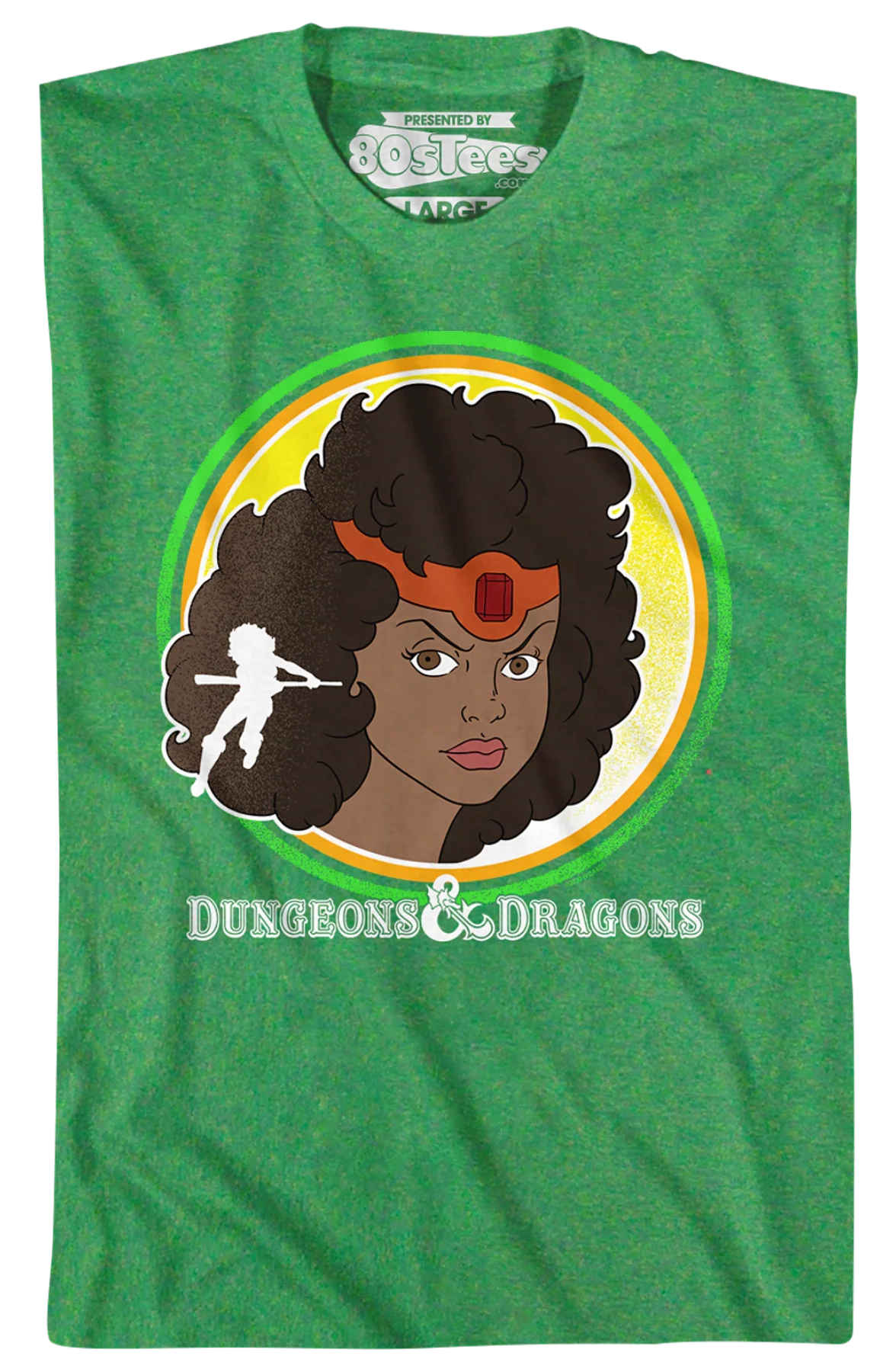 Green Diana the Acrobat Dungeons & Dragons T-Shirt - Image 2